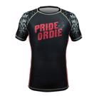 PRIDE OR DIE prey on the strong RASHGUARD - BLACk